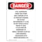 Signmission Safety Sign, OSHA Danger, 10" Height, Rigid Plastic, Fuel Dispensed From This Pump, Portrait OS-DS-P-710-V-2534 - alternate 1